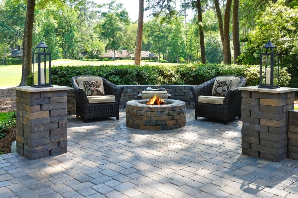 Outdoor Fire Pit Installation