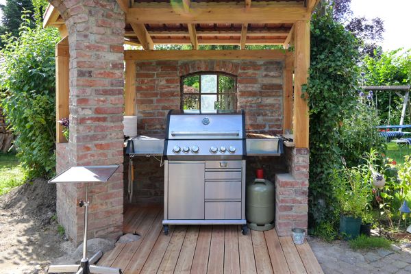 Propane Grill Assembly in Barrington