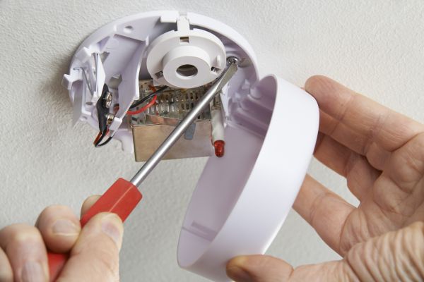 Fire Alarm Battery Install