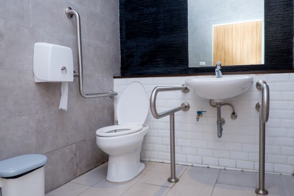 Handicap Toilet Bar Install