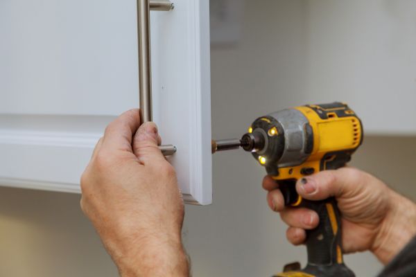 Cabinet Knob Installation in Barrington