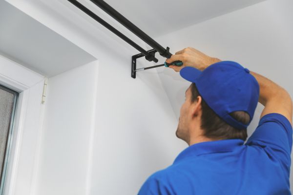 Curtain Rod Hardware Install