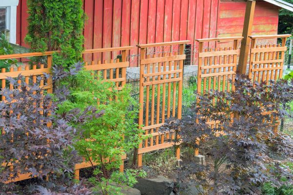 Wood Trellis Mounting in Barrington